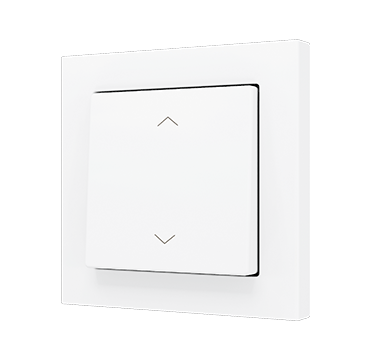 ZS55 - Pulsador Soft simple para 2 entradas binarias 55x55 mm