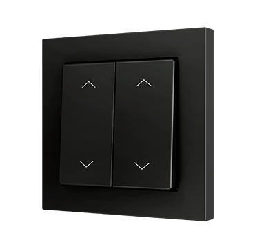 ZS55 - Pulsador Soft doble para 4 entradas binarias 55x55 mm