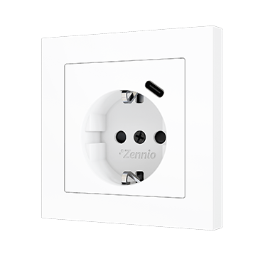 ZS55 - Enchufe Schuko con USB C