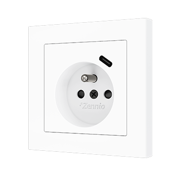 ZS55 - Enchufe francés con USB C