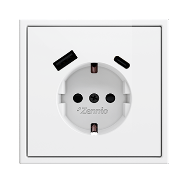 ZS70 - Enchufe Schuko con USB C + A