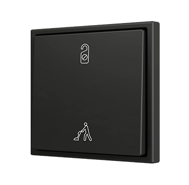 ZS70 - Pulsador Soft simple para 2 entradas binarias 70x70 mm